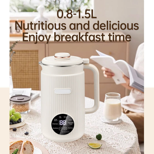 Multi-functional Soy Milk Maker & Heating Blender Juice Extractor, Water Boiling, Filter-free (UK/US Standard)