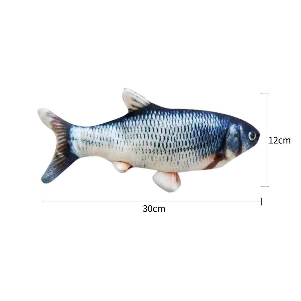 Electric Jumping Fish Simulation Toy for Cats Without Catnip