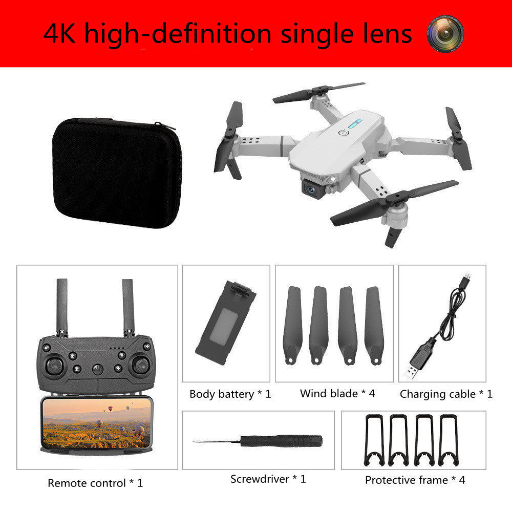 E88 Foldable Drone | High-Definition 4-Axis Aerial Photography Quadcopter