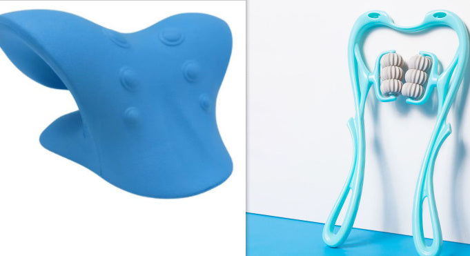 “Multifunctional Six-Wheel Neck Massager | Manual Roller Massage Tool for Pain Relief”