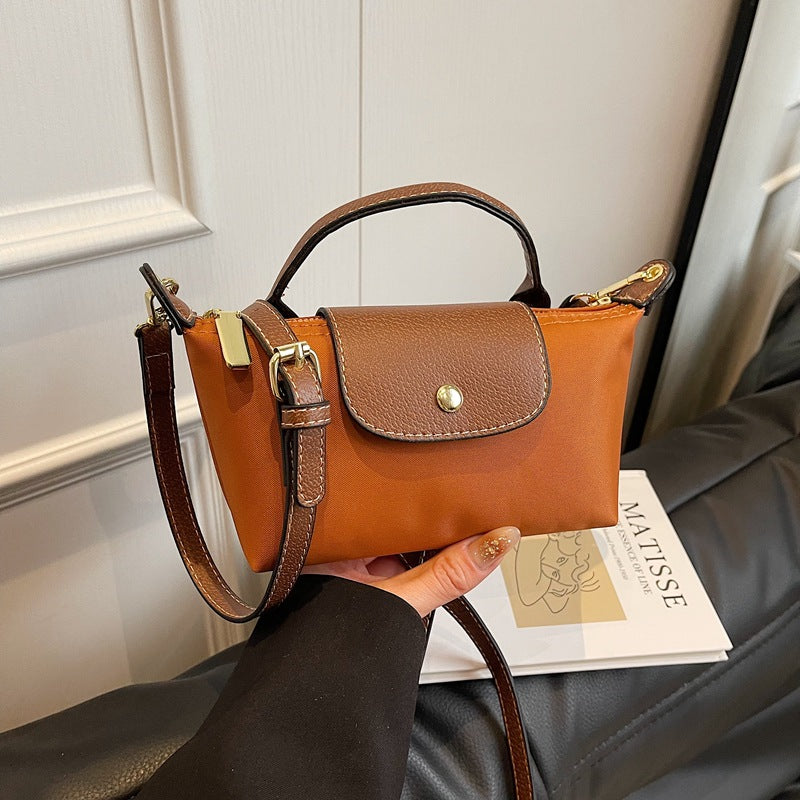 2025 Women’s Mini Dumpling Handbag High-End Nylon, Stylish Shoulder & Crossbody Phone Bag