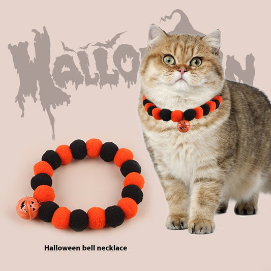 Halloween Cat Collar  | Trick or Treat Pumpkin Collar for Pets”