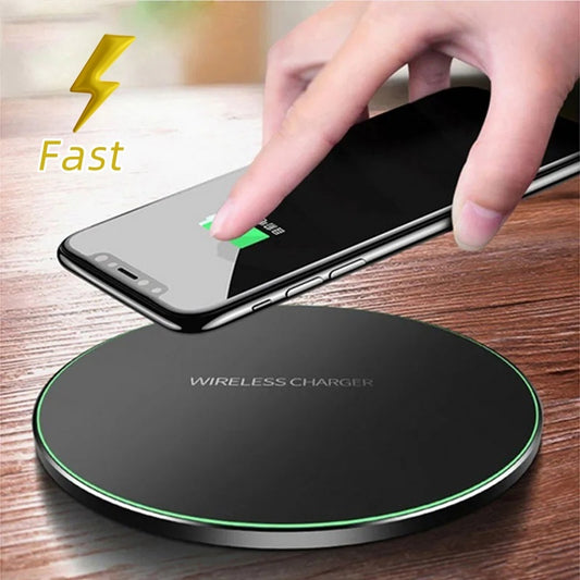 Fast Wireless Charging Pad – Compatible with iPhone & Samsung | High-Speed Tech Charger