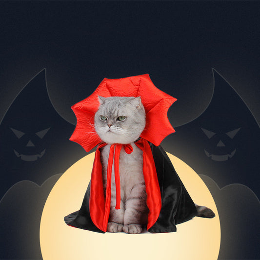 Halloween Pet Costume Vampire King Cape for Cats & Dogs