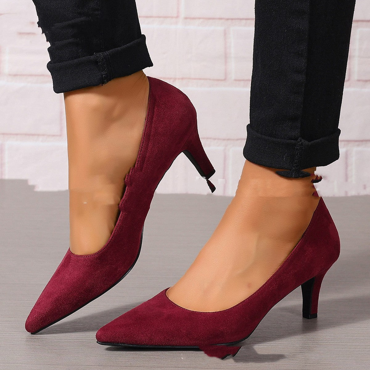 Women's Fashion Slip-On Stiletto Heels Elegant & Comfortable