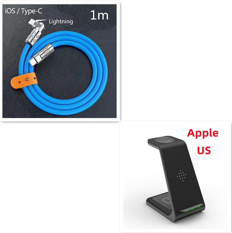 3-in-1 Wireless Fast Charging Station | Quick Charge Dock & Phone Holder
