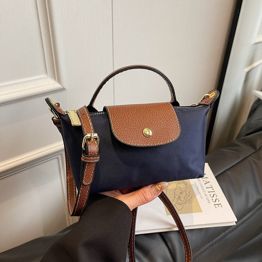 2025 Women’s Mini Dumpling Handbag High-End Nylon, Stylish Shoulder & Crossbody Phone Bag