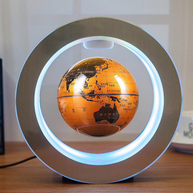 Round LED Floating Globe | Magnetic Levitation Anti-Gravity World Map Light