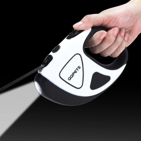 Retractable Dog Leash with LED Light – Automatic Pet Walking Rope for Night Safety