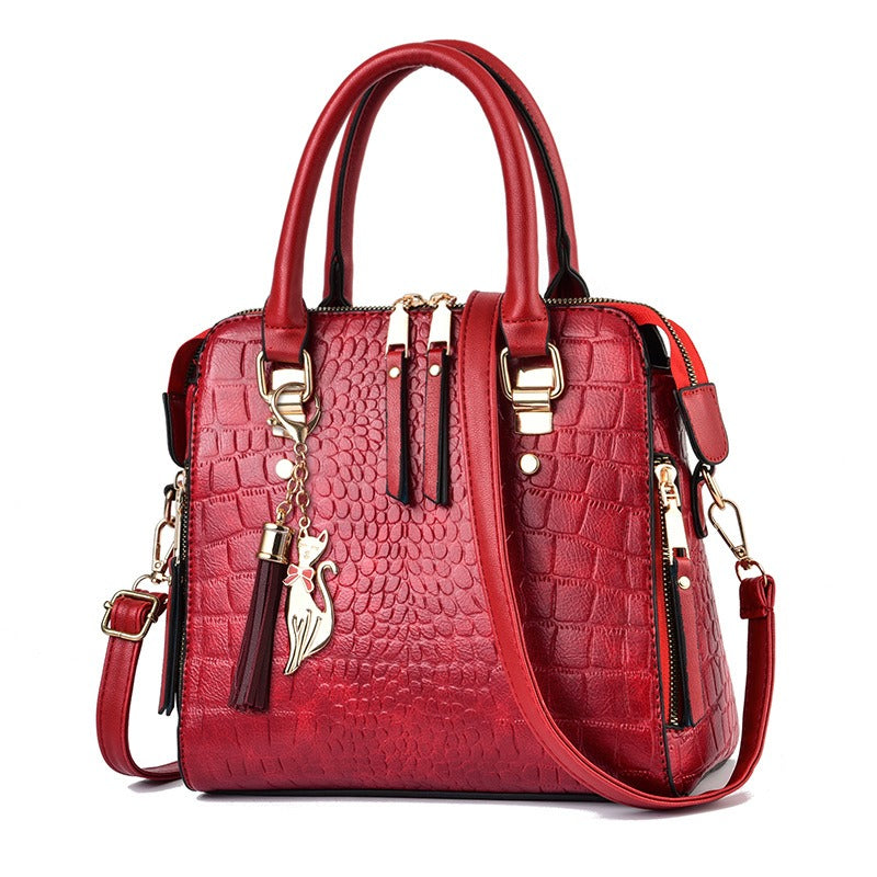 New Korean-Style Women's Bag Set Sweet & Fashionable, Crossbody or One-Shoulder Handbag