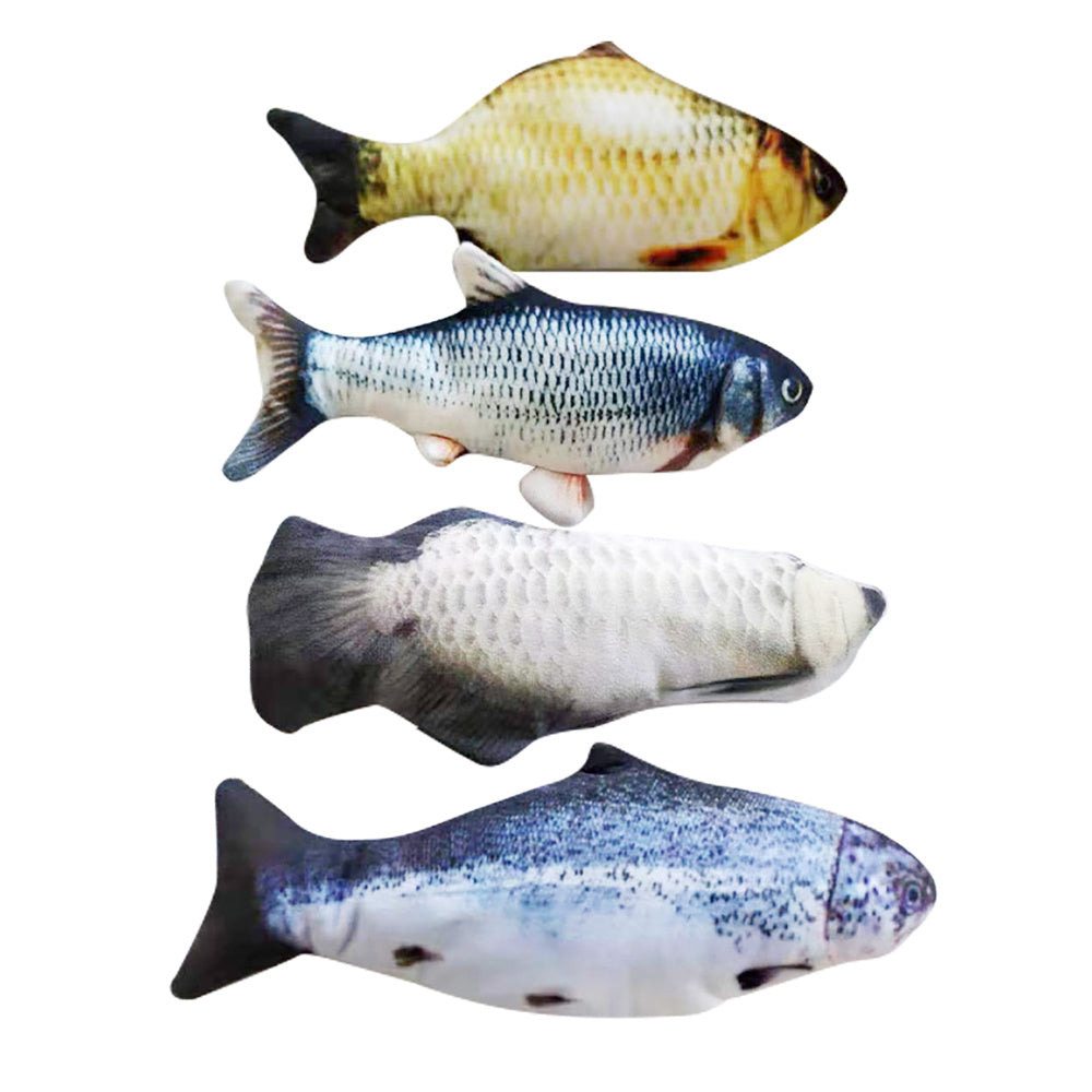 Electric Jumping Fish Simulation Toy for Cats Without Catnip