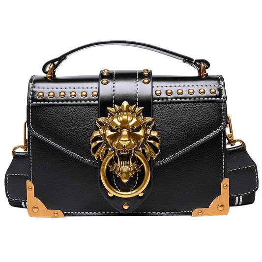Retro PU Handbag ,Single Shoulder, Crossbody, Small Square Bag