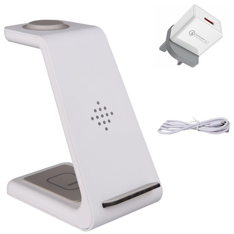 3-in-1 Wireless Fast Charging Station | Quick Charge Dock & Phone Holder