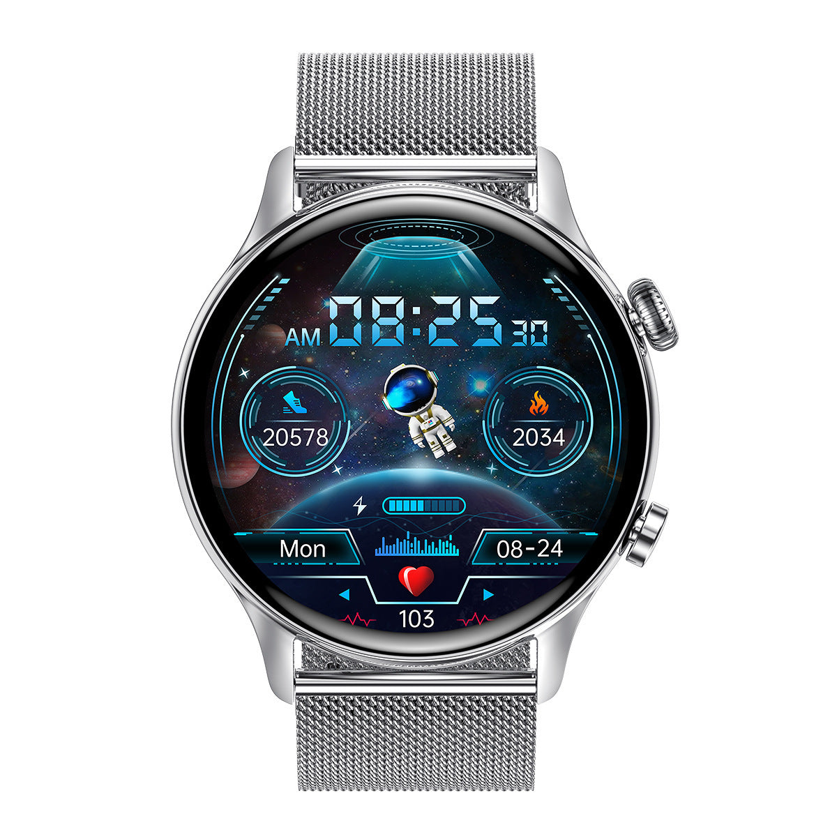Bluetooth Calling, NFC Smart Watch Access Control, Fitness & Notifications