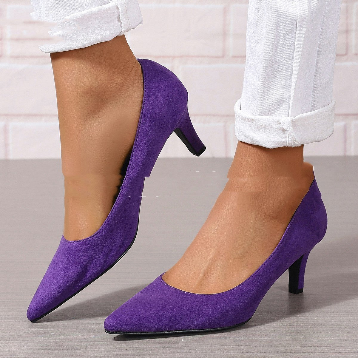 Women's Fashion Slip-On Stiletto Heels Elegant & Comfortable