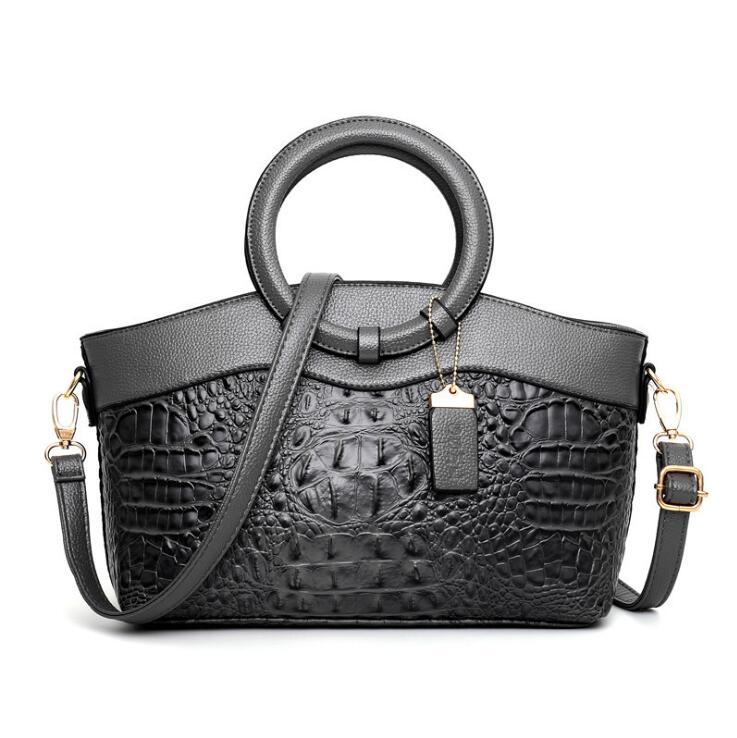 Ladies’ Handbag European & American Style Ring Handle Shoulder Crossbody Bag