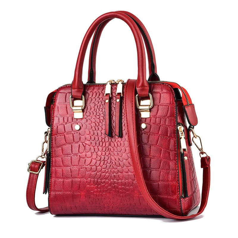 New Korean-Style Women's Bag Set Sweet & Fashionable, Crossbody or One-Shoulder Handbag