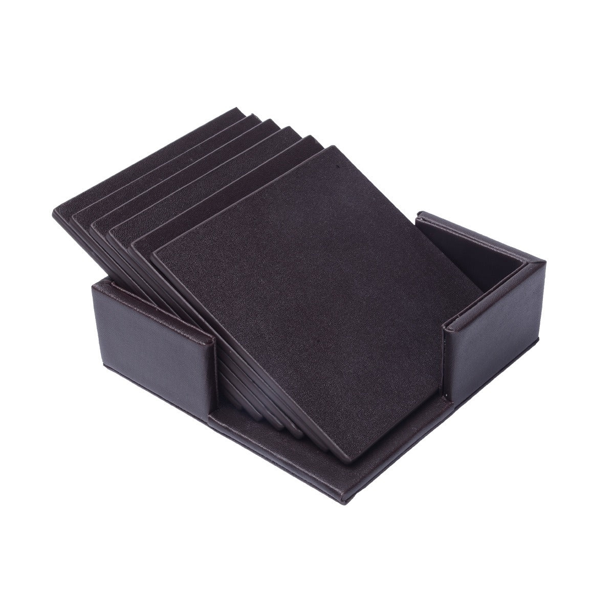 Creative PU Leather Coaster Square Insulated Tea & Water Cushion Pad