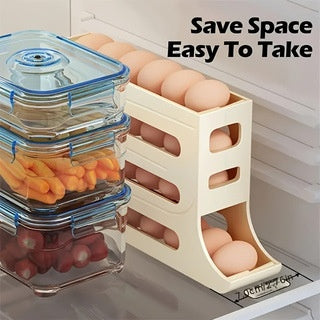 Automatic Rolling Egg Storage Box Slide-Type Egg Roller for Freshness Preservation