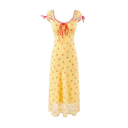 Drawstring Bow Slim Dress