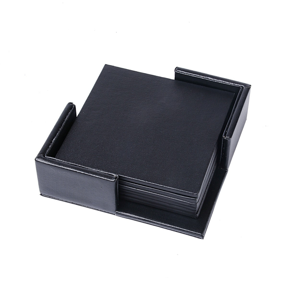 Creative PU Leather Coaster Square Insulated Tea & Water Cushion Pad