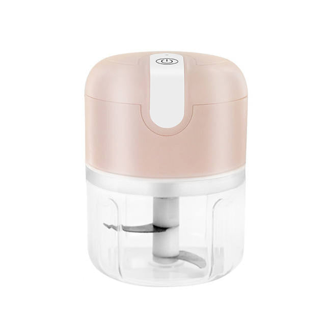 250ml Mini Electric Food Chopper USB Rechargeable Garlic & Vegetable Masher, Wireless Multifunctional