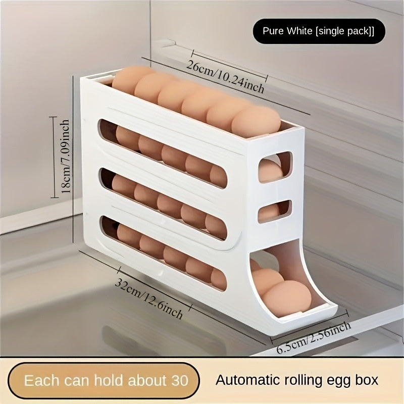 Automatic Rolling Egg Storage Box Slide-Type Egg Roller for Freshness Preservation