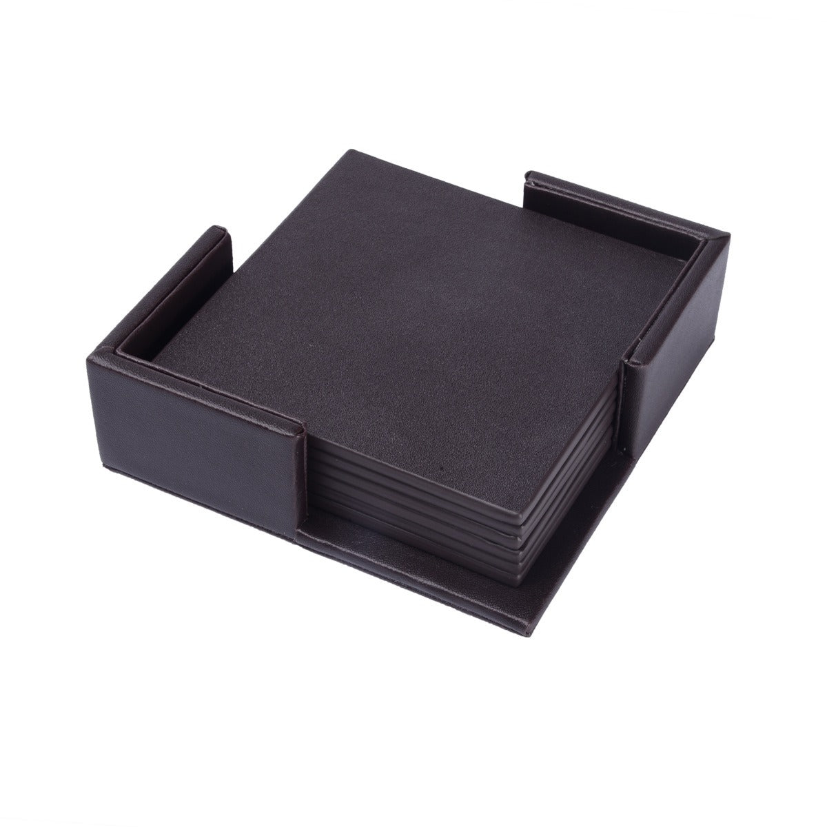 Creative PU Leather Coaster Square Insulated Tea & Water Cushion Pad
