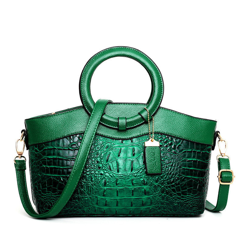 Ladies’ Handbag European & American Style Ring Handle Shoulder Crossbody Bag