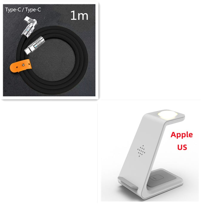 3-in-1 Wireless Fast Charging Station | Quick Charge Dock & Phone Holder