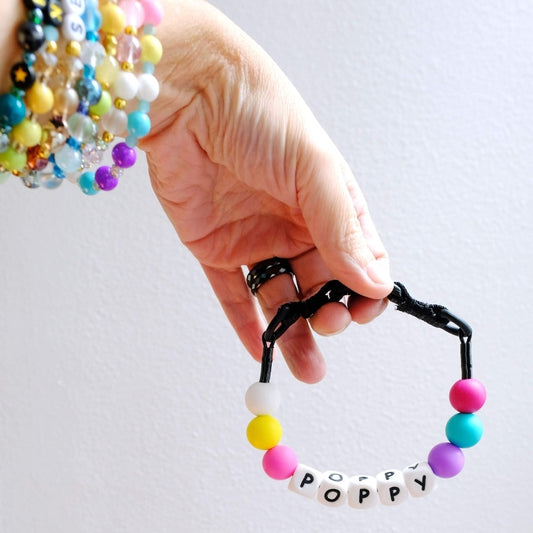 Custom Beaded Pet Collar with Matching Bracelet Personalized Dog Name Necklace
