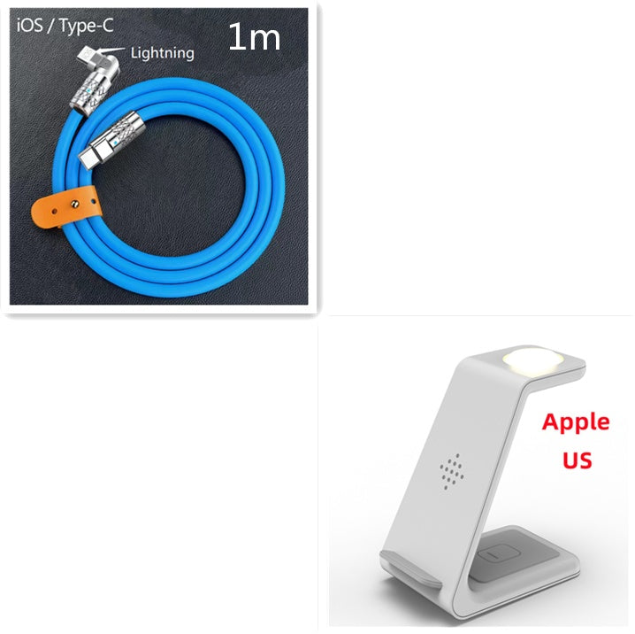 3-in-1 Wireless Fast Charging Station | Quick Charge Dock & Phone Holder