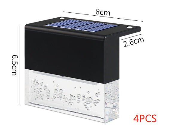 Waterproof RGB LED Solar Step & Fence Light Outdoor Garden Lighting