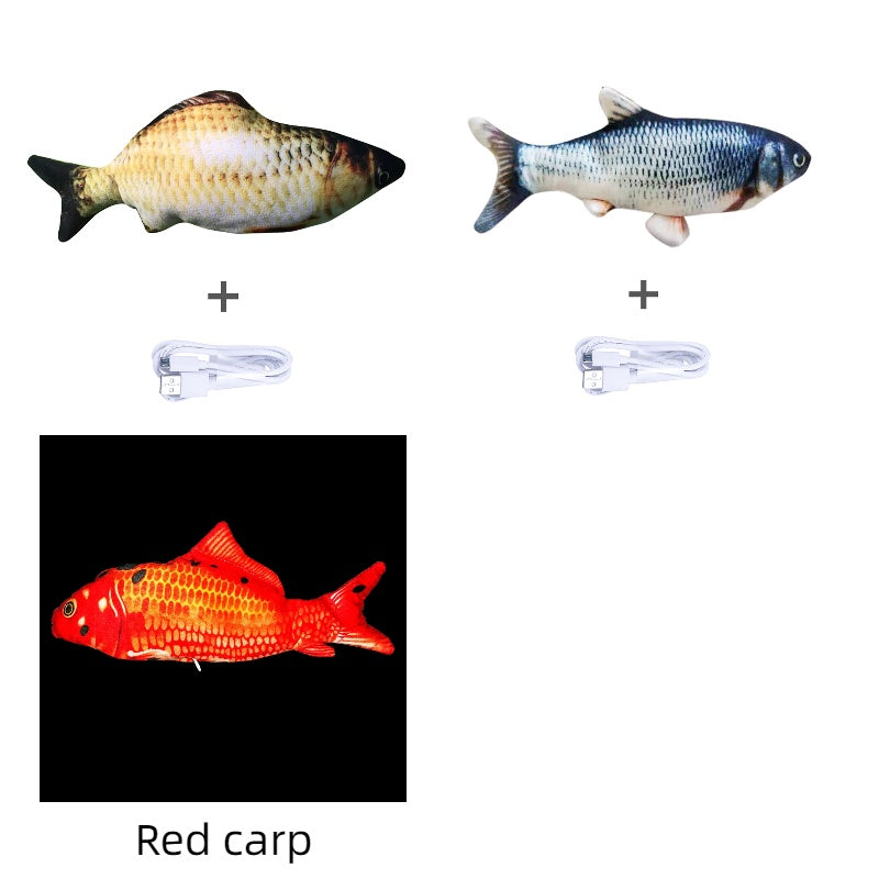 Electric Jumping Fish Simulation Toy for Cats Without Catnip