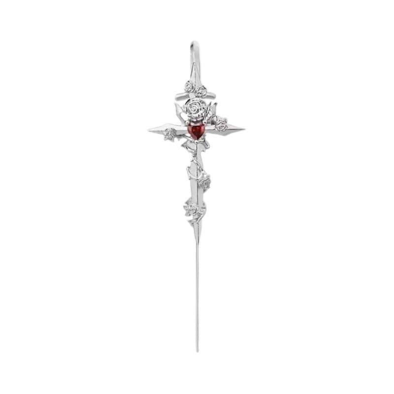 Creative Star & Moon Diamond Geometric Fashion Stud Earrings