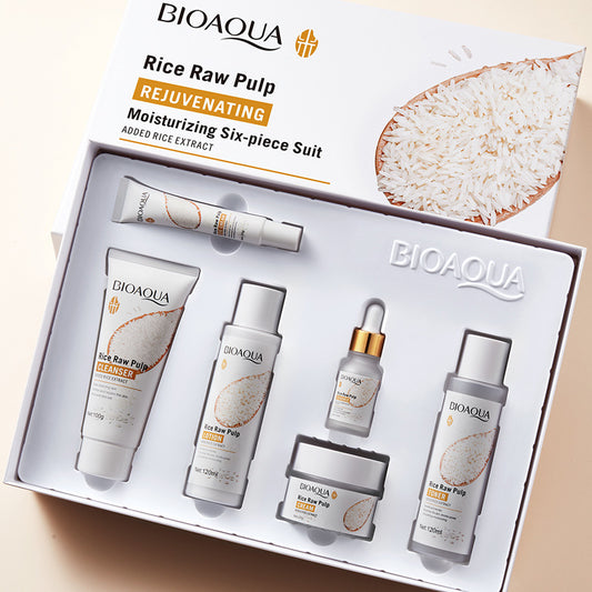 Puree 6-in-1 Skin Rejuvenation & Hydration Set ,Moisturizing Skincare Kit for Radiant Glow