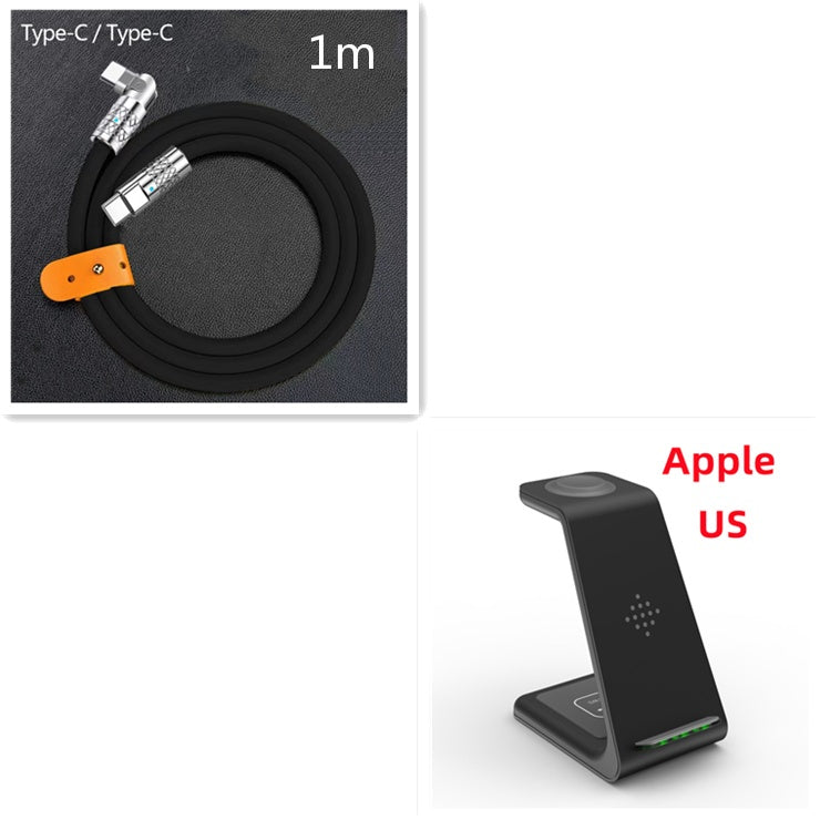 3-in-1 Wireless Fast Charging Station | Quick Charge Dock & Phone Holder