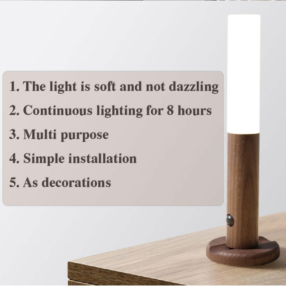 LED Motion Sensor Wall Night Light USB Wireless Cabinet & Porch Lamp
