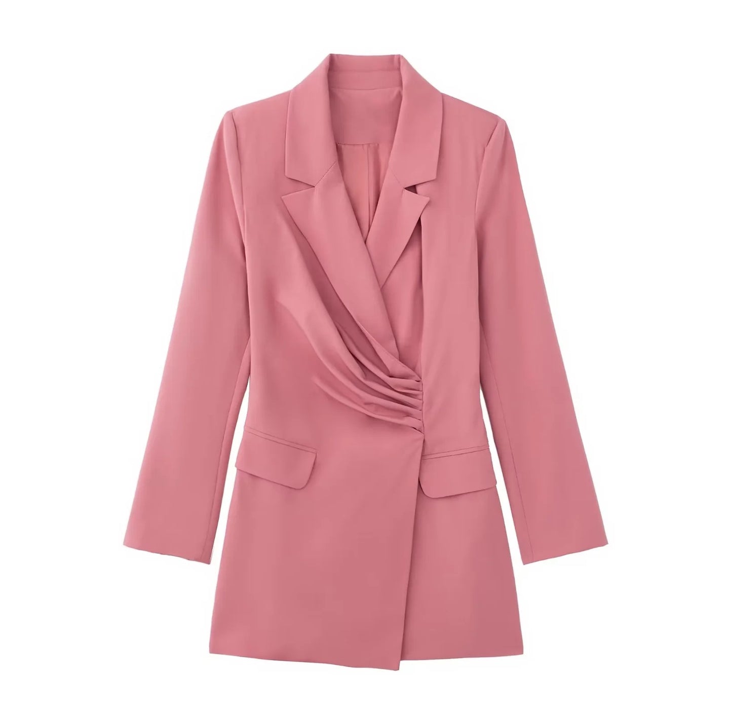 Women's Foldable Suit Jacket Dress  Elegant Office Wear & Casual Blazer