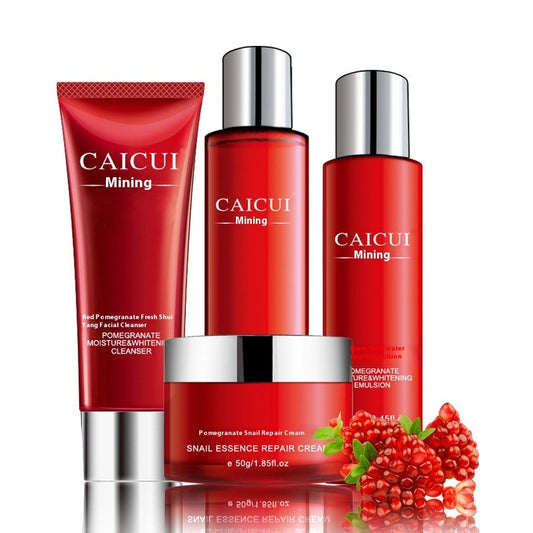 Pomegranate Moisturizing Skincare Set, Nourishing & Hydrating Facial Kit