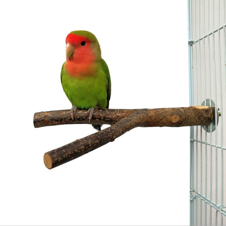 Bird Chewing Toy Rattan Ring Standing Frame for Bird Cage
