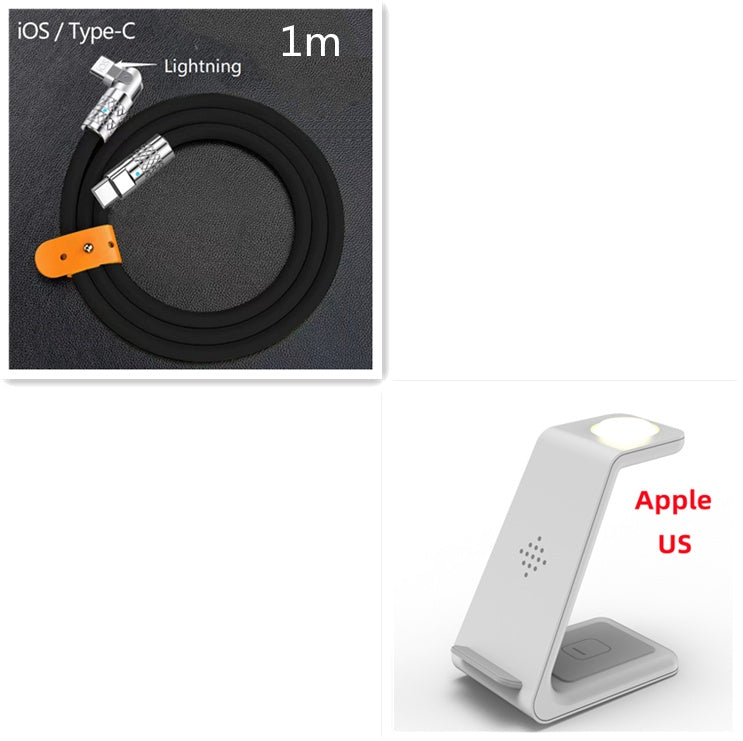 3-in-1 Wireless Fast Charging Station | Quick Charge Dock & Phone Holder