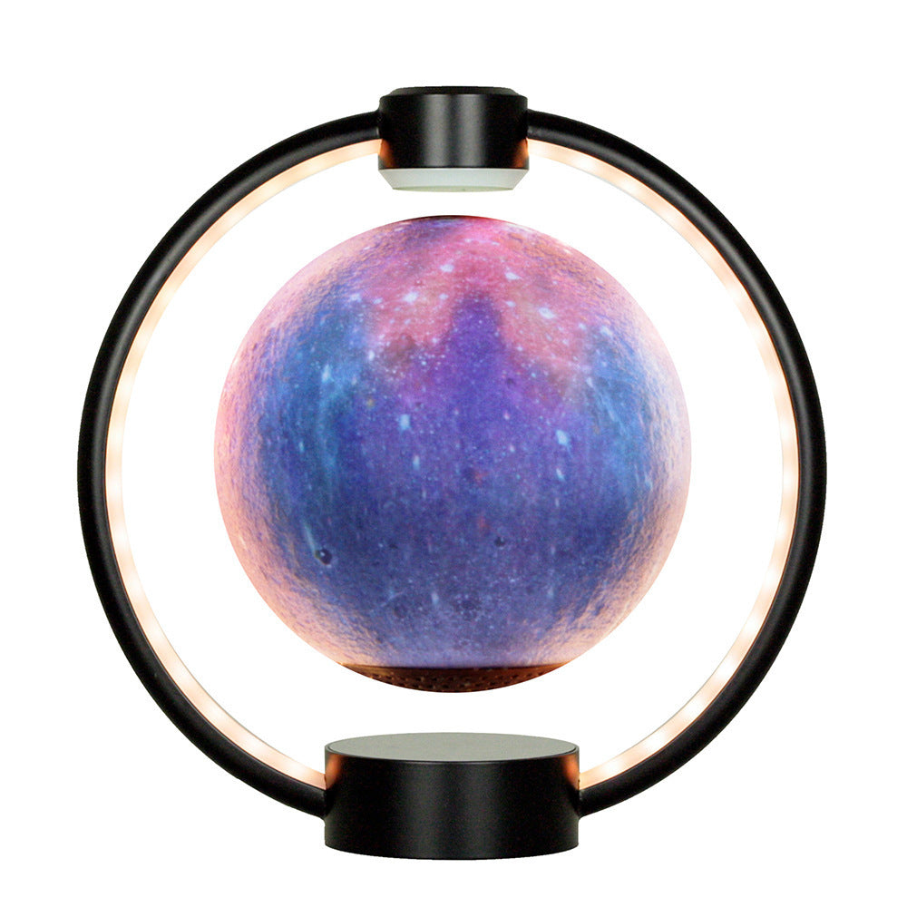 Maglev Moon Lamp 3D Floating LED Night Light with Bluetooth Speaker & Colorful Glare