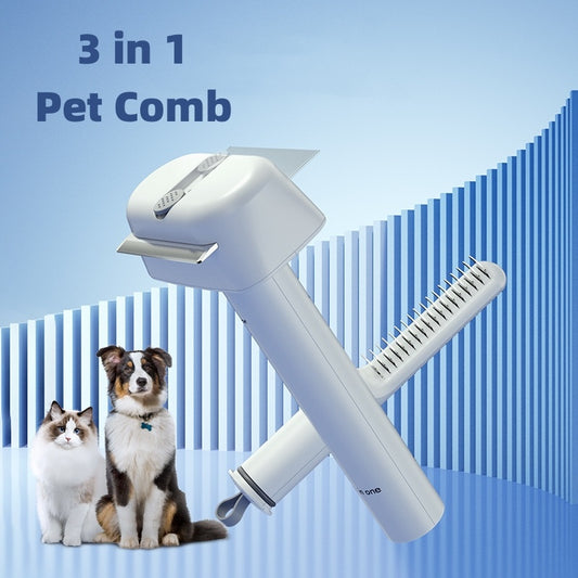 3-in-1 Pet Grooming Comb – Hair Unknotting & Deshedding Tool for Cats & Dogs