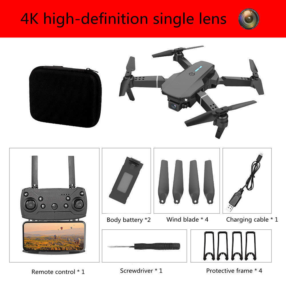 E88 Foldable Drone | High-Definition 4-Axis Aerial Photography Quadcopter